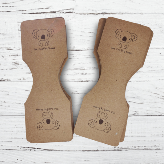 custom printed folded tags for jewellery and scarf packaging customised with logo