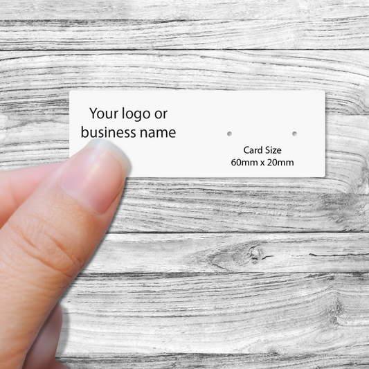 Custom printed stud earring display cards for earring packaging