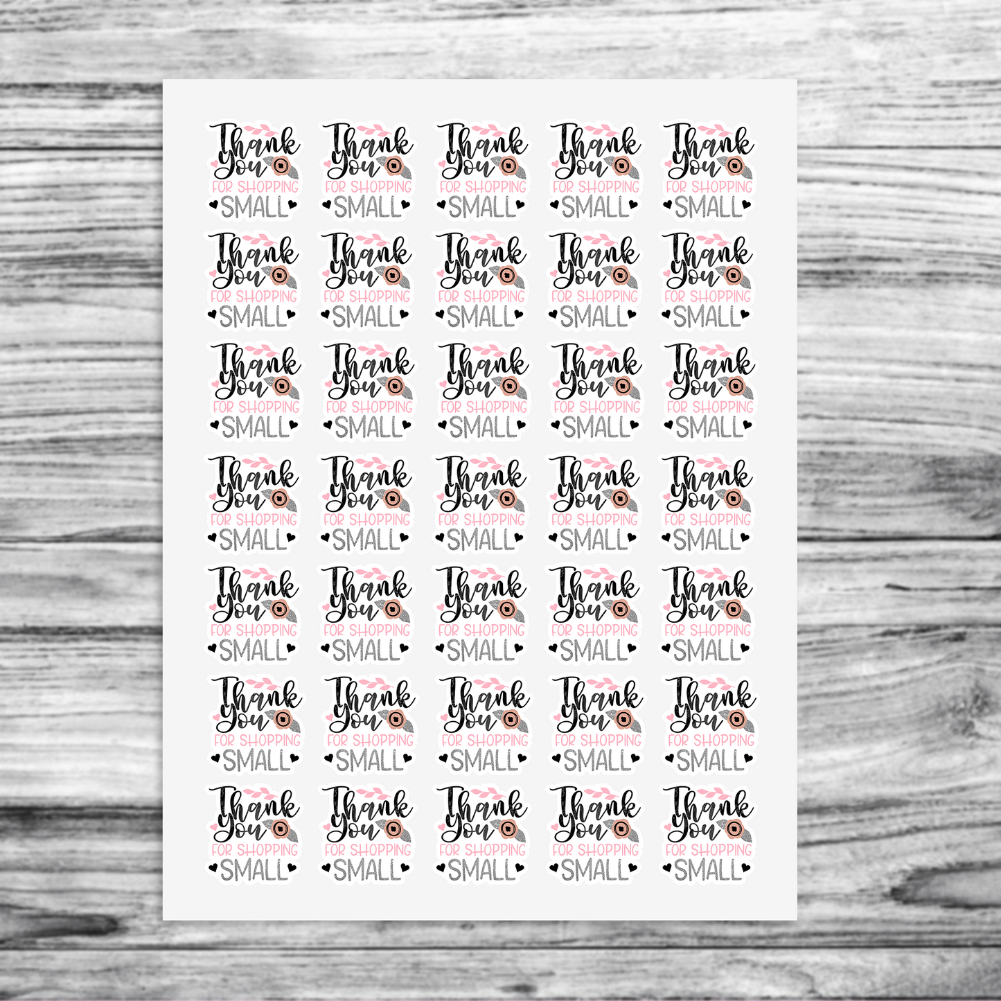 Thank you for shopping small packaging stickers die cut