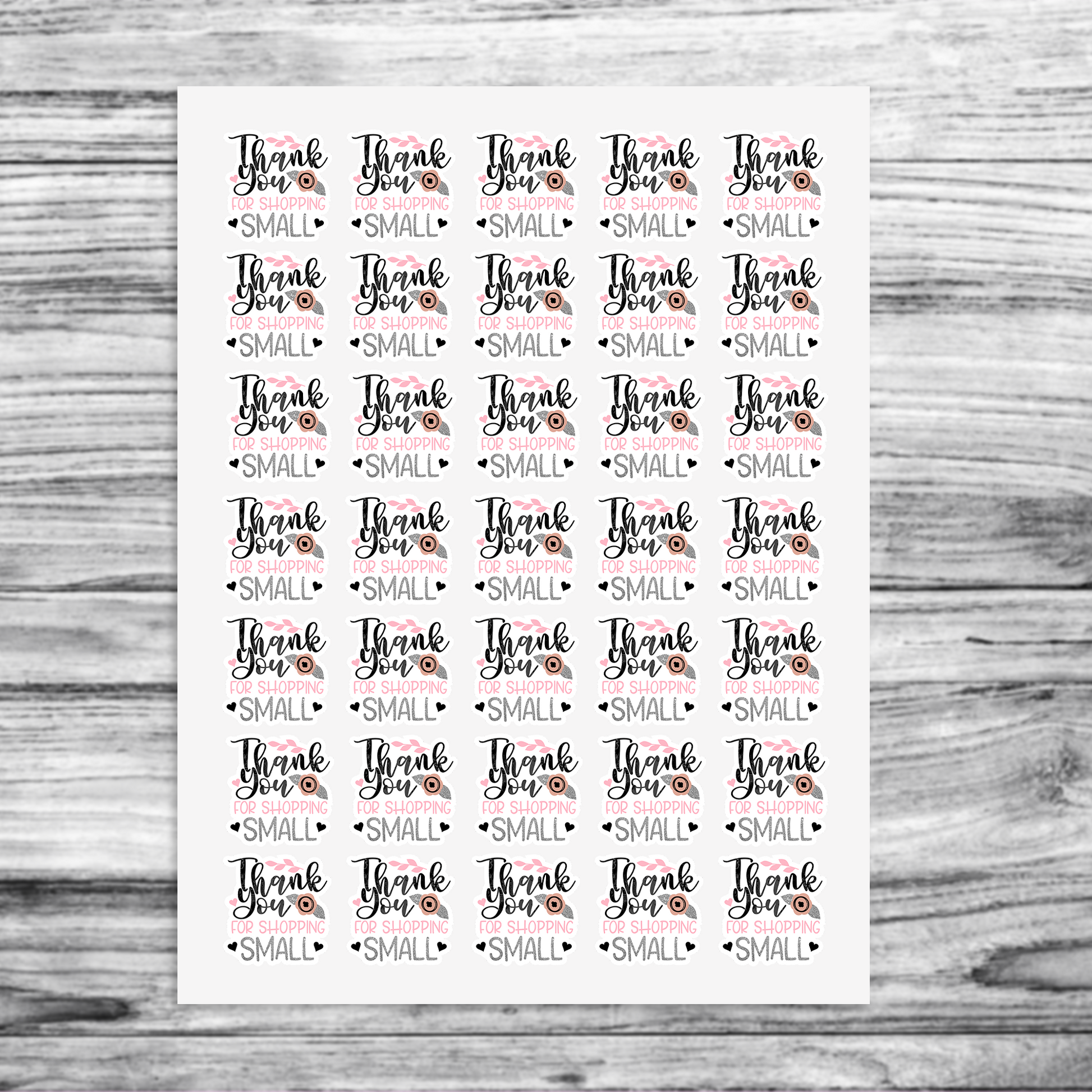 Thank you for shopping small packaging stickers die cut