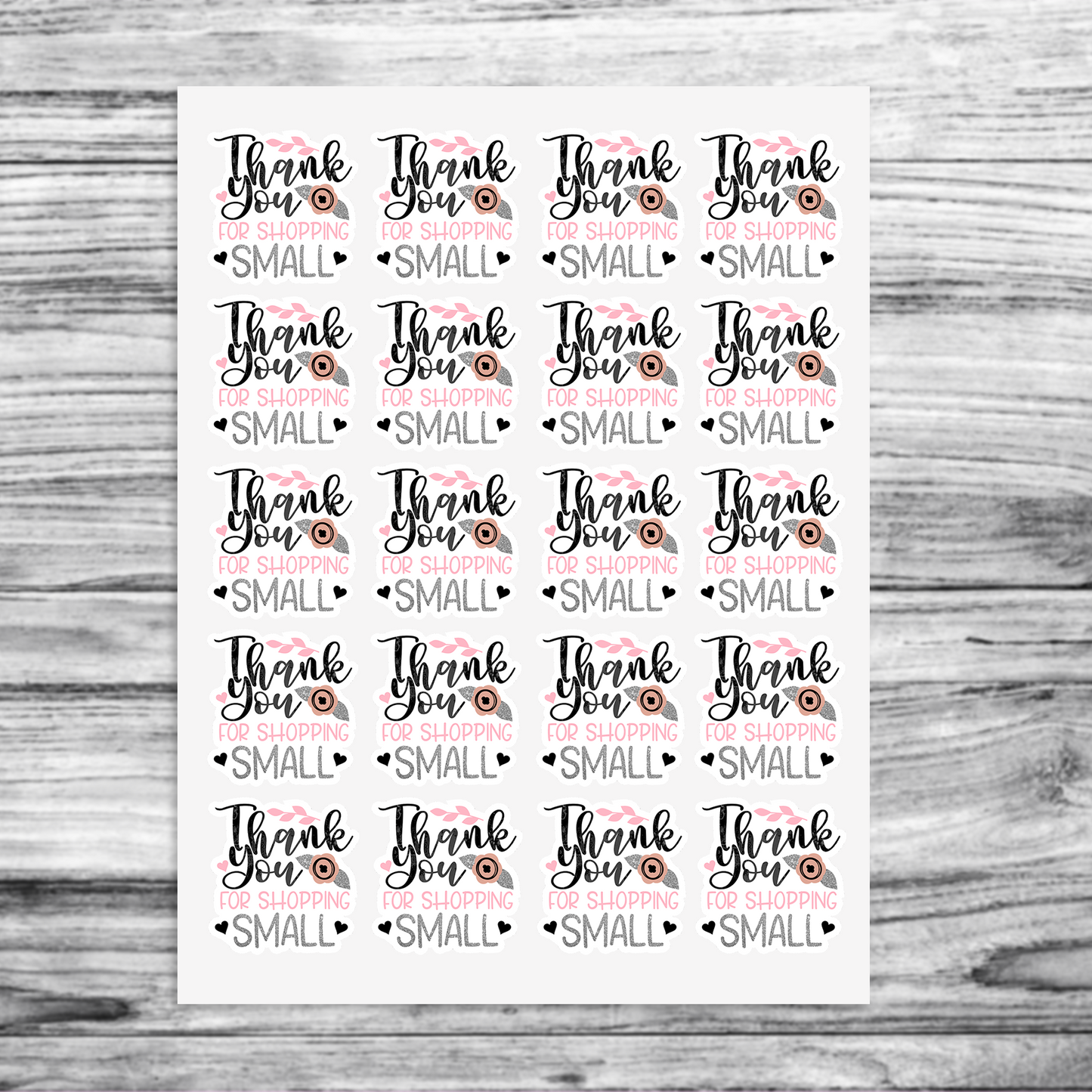 Thank you for shopping small packaging stickers die cut