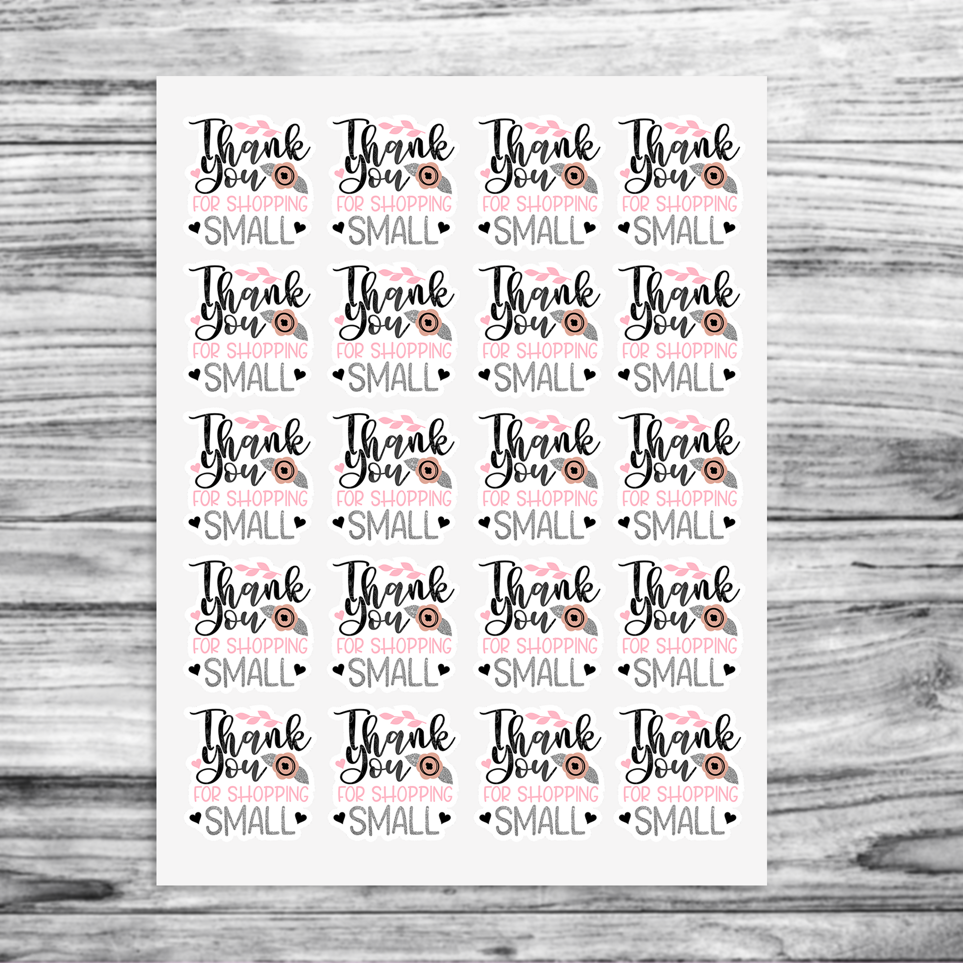Thank you for shopping small packaging stickers die cut