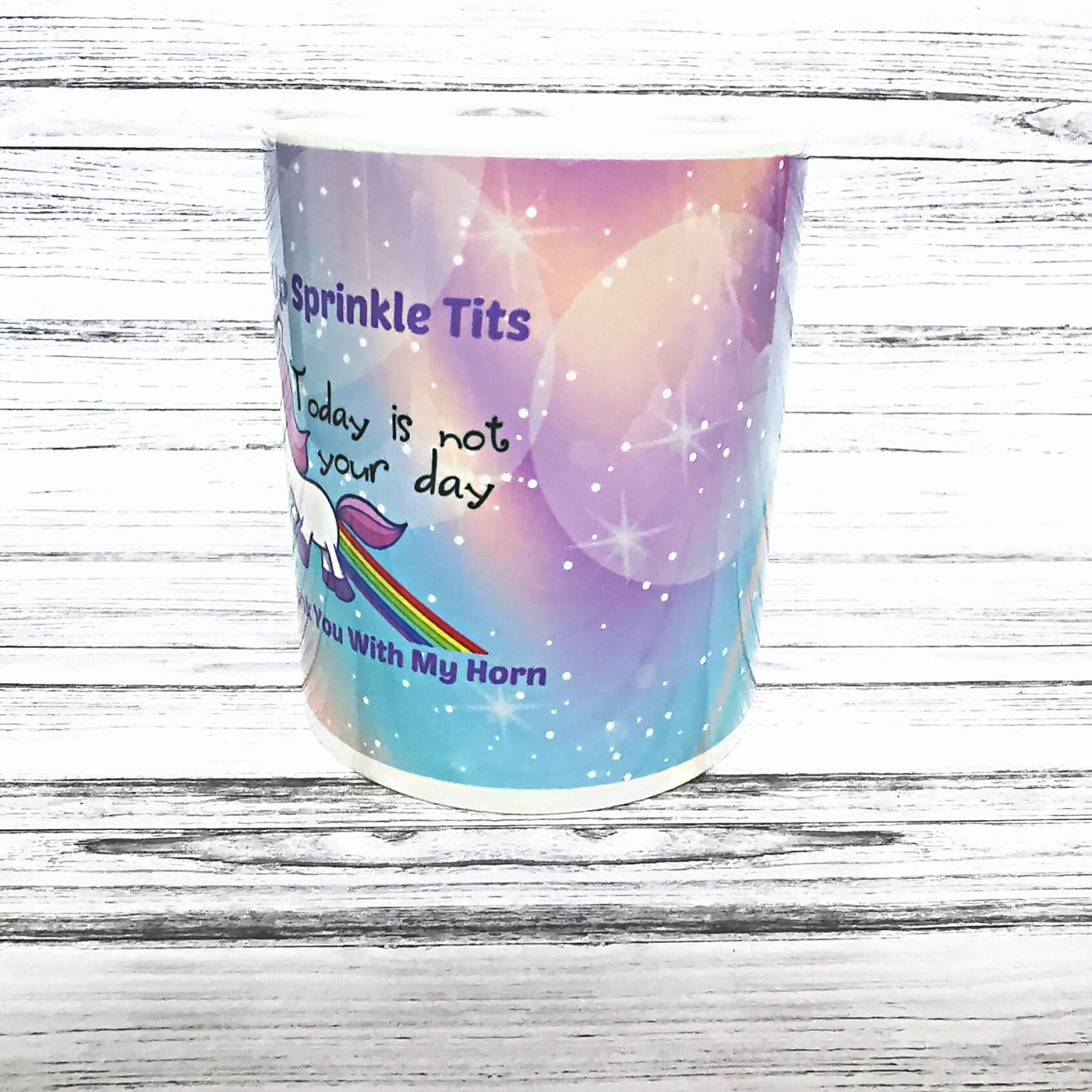 Back up sprinkle tits unicorn mug