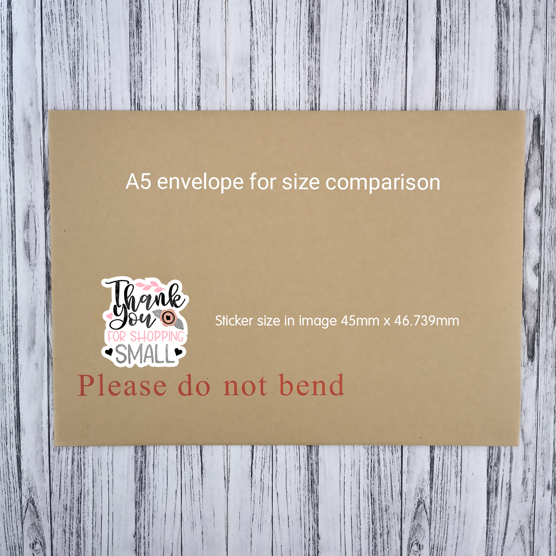 Thank you for shopping small packaging stickers die cut