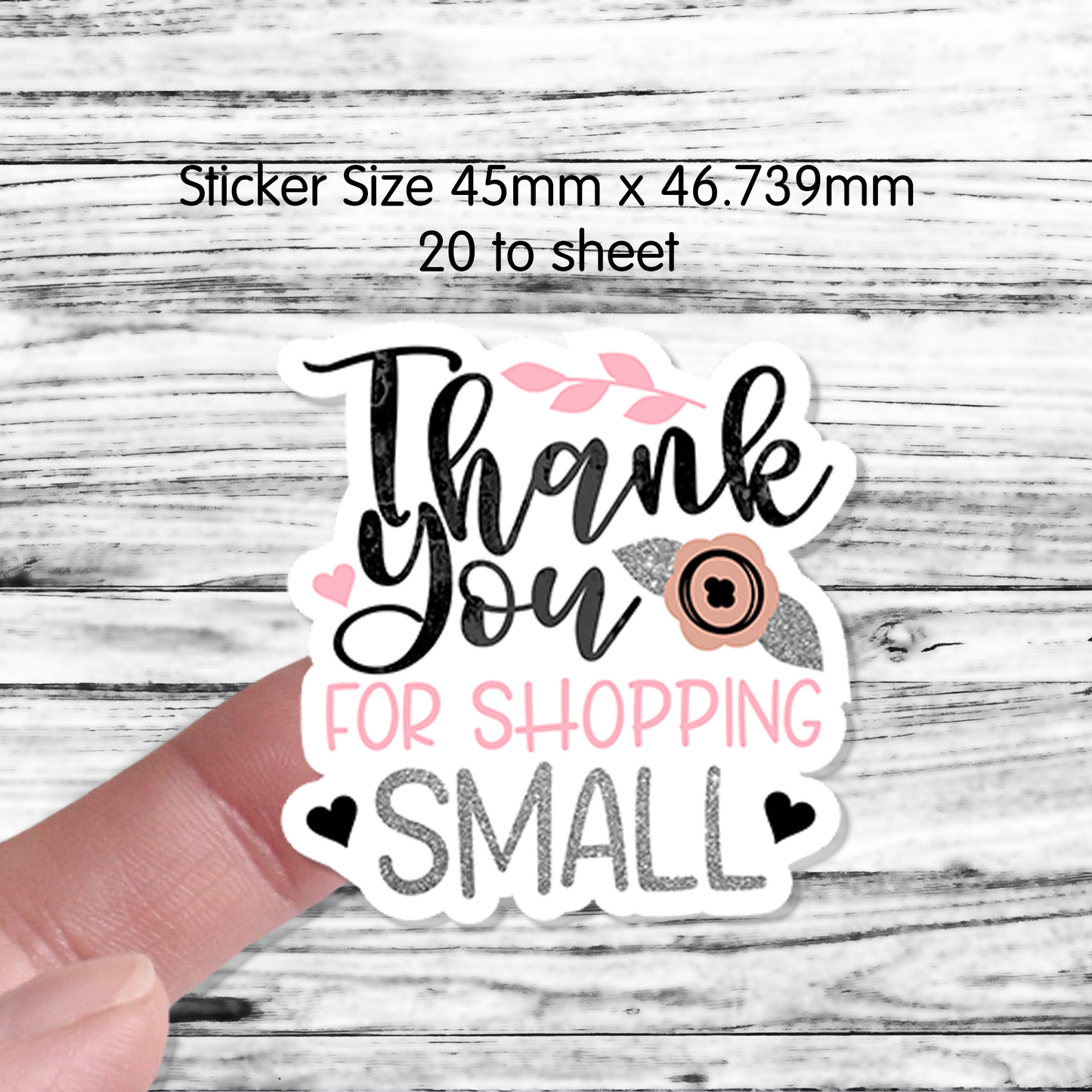 Thank you for shopping small packaging stickers die cut