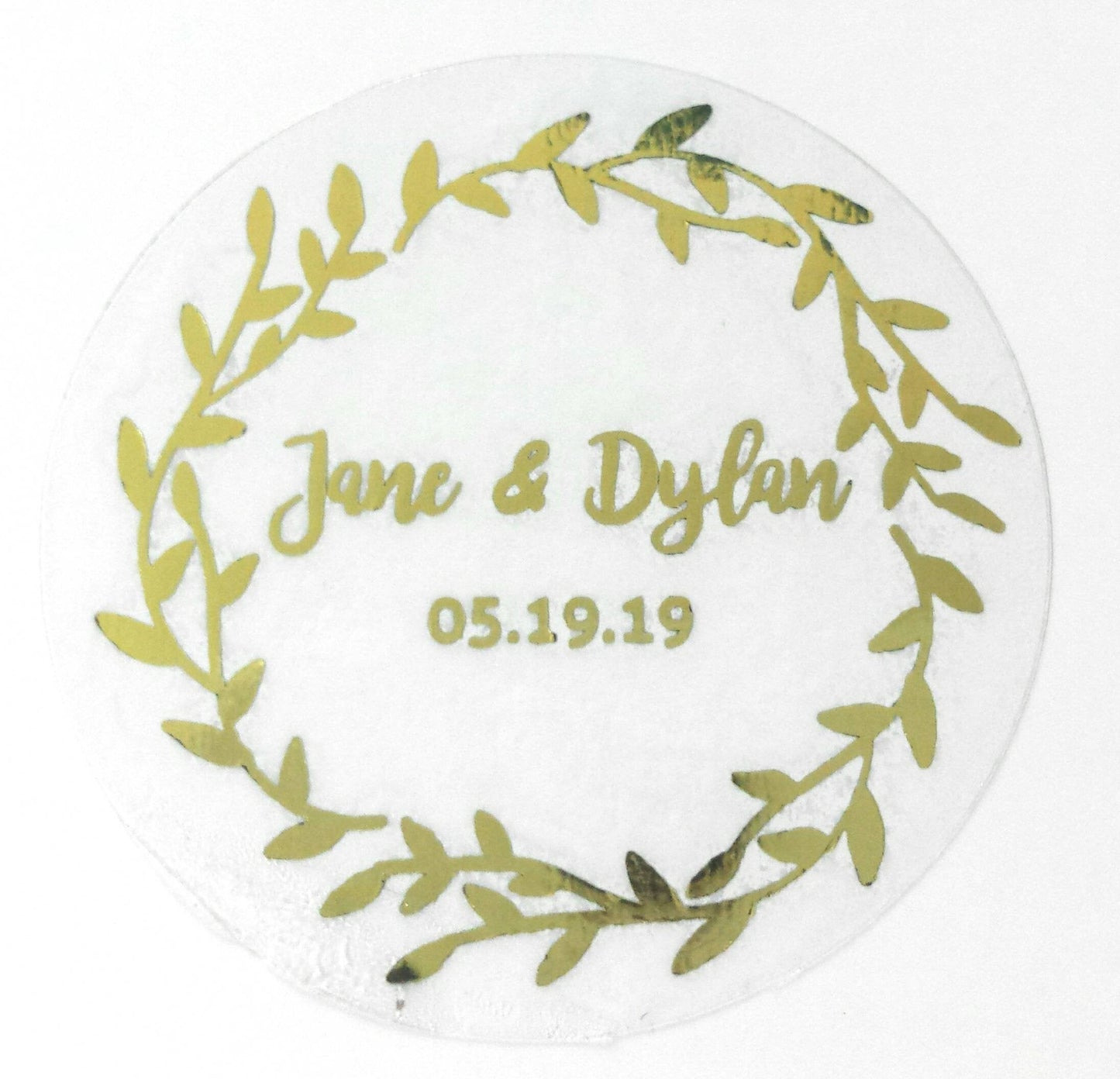 Custom Foiled transparent stickers