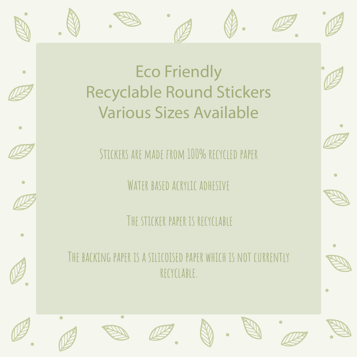 Stickers Responsable Eco Friendly Recyclable Custom Printed Rectangle Stickers – TPD Stationery