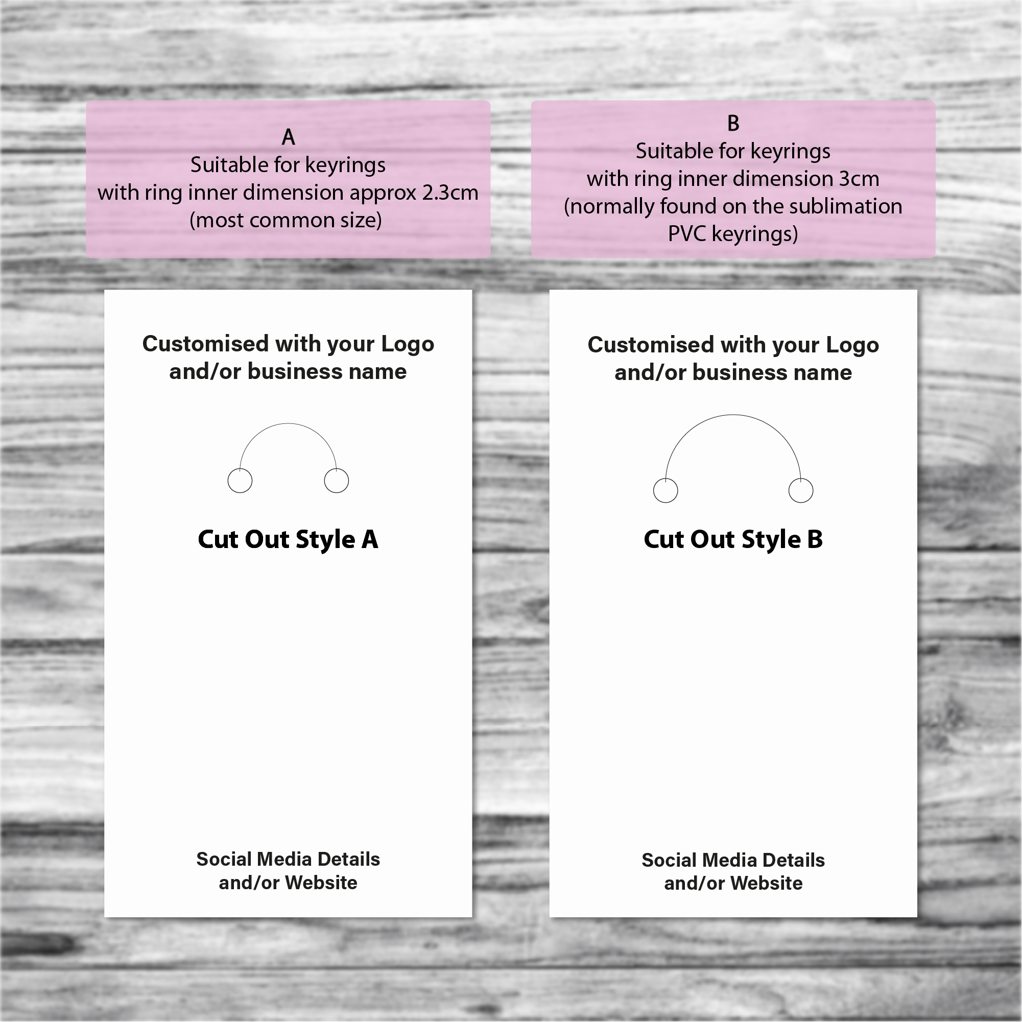 Custom printed keyring display cards – TPD Stationery