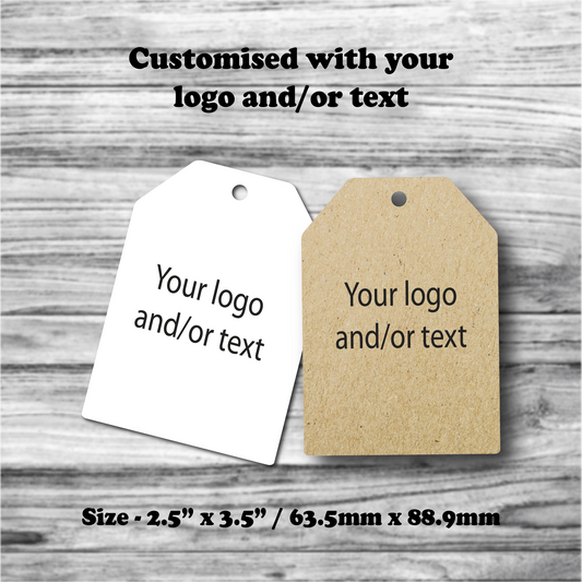 Custom printed swing tags, clothing tags, product tags and hang tags