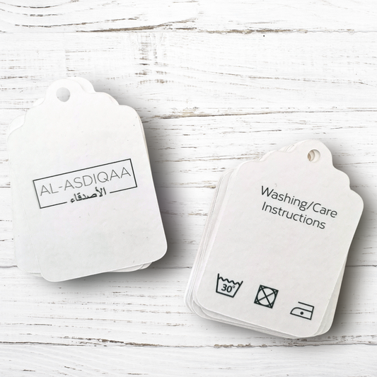  Custom printed card tags for clothing and packaging