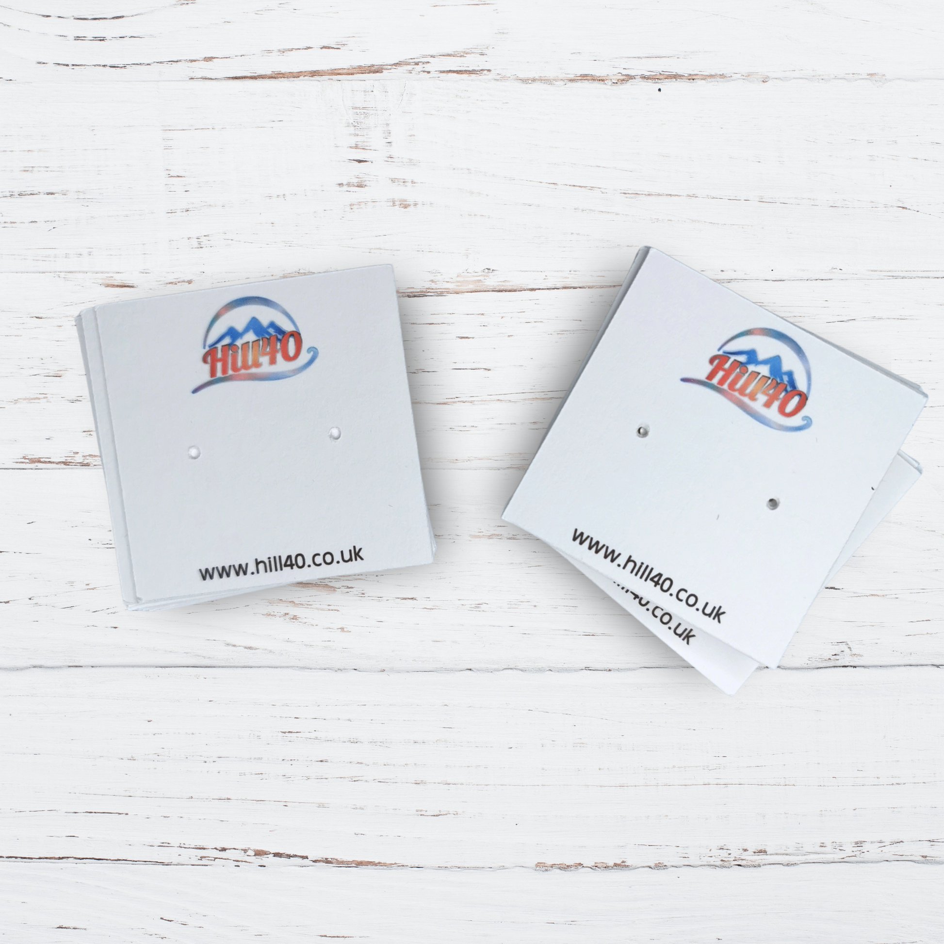 Custom earring 2025 cards with holes