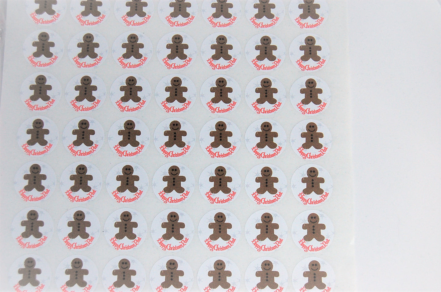 Gingerbread men happy christmas Post stickers