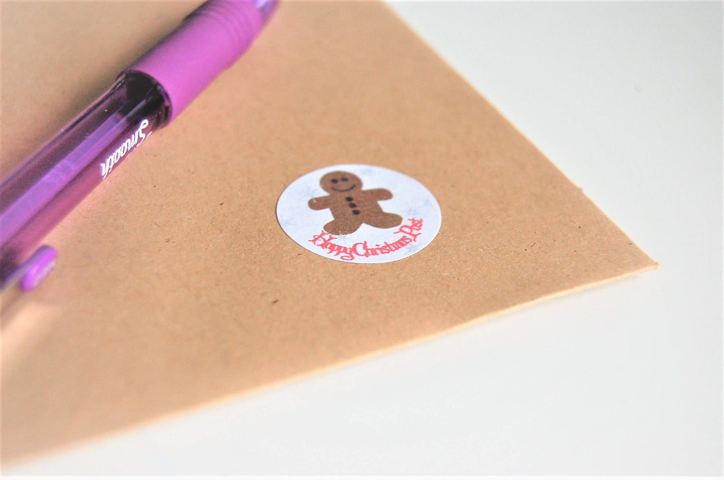 Gingerbread men happy christmas Post stickers