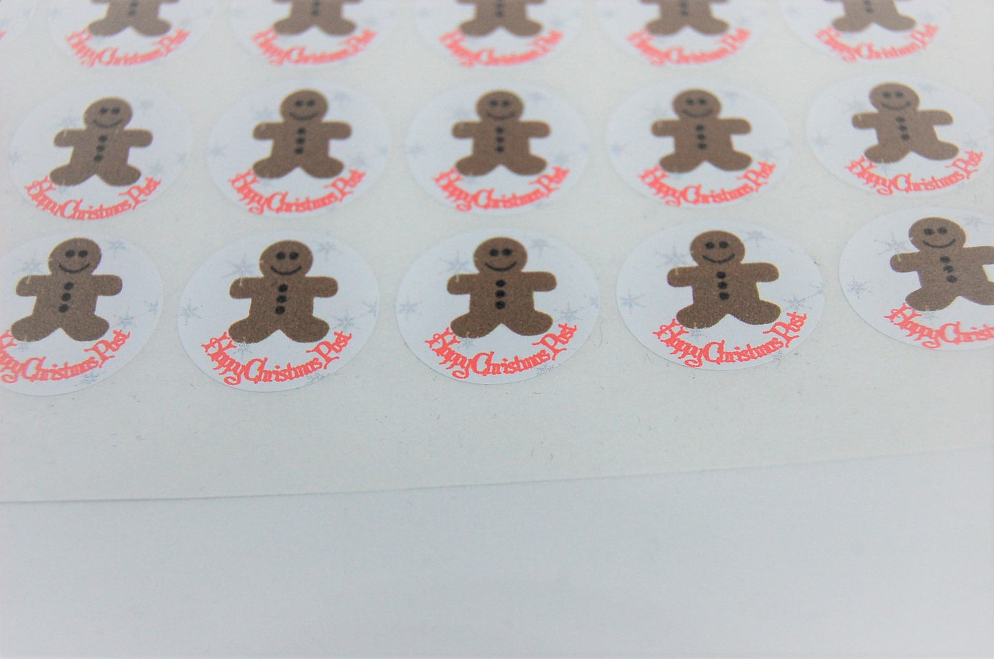 Gingerbread men happy christmas Post stickers