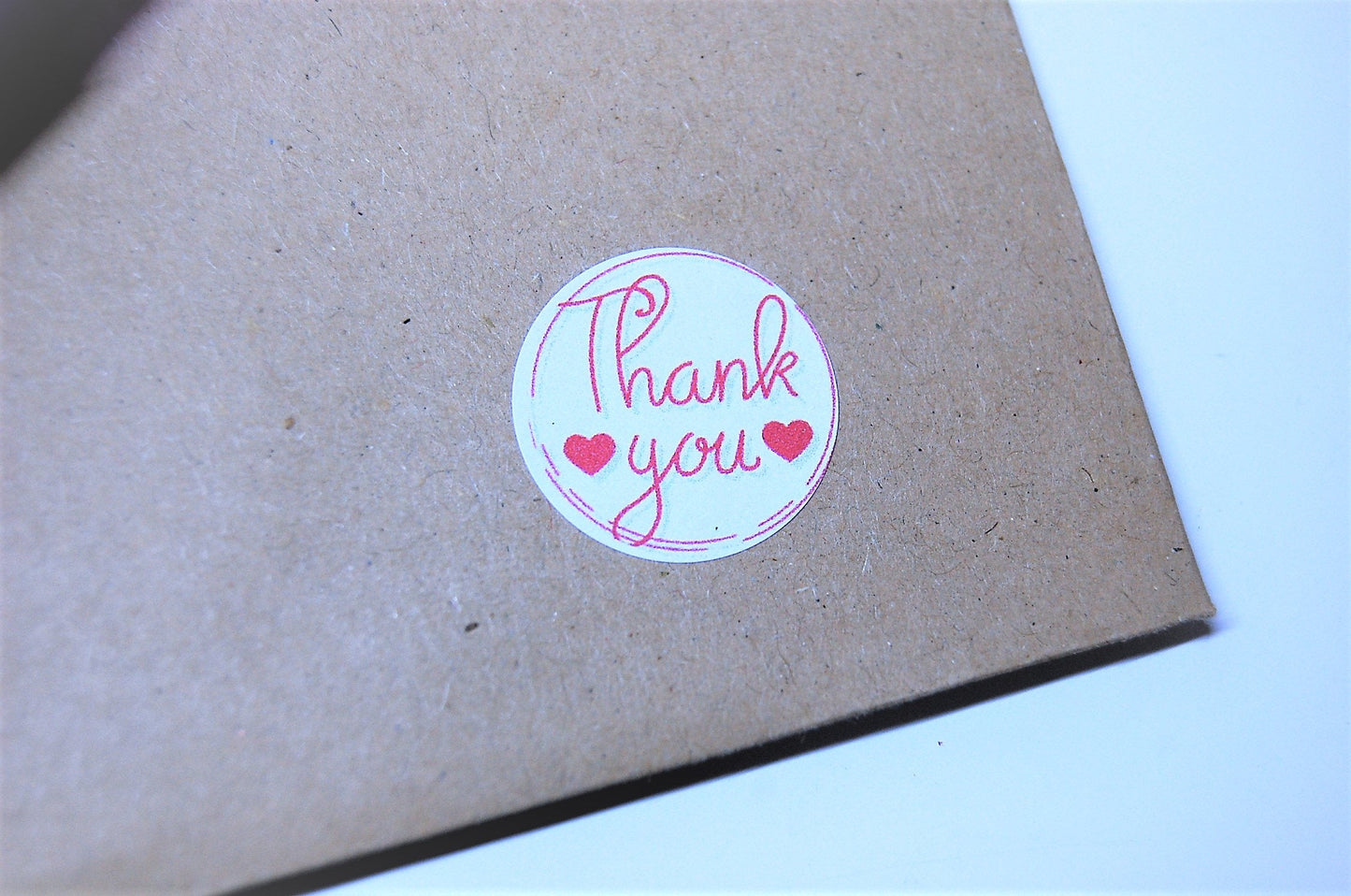 Printed thank you stickers for packaging