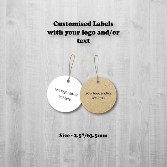 round card tags for clothing and packaging
